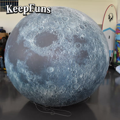 KeepFuns PVC Inflatable Planet Balloons, customizable in size and Logo, made of waterproof and durable material, suitable for mall decoration, party decoration, theme activities, and advertising