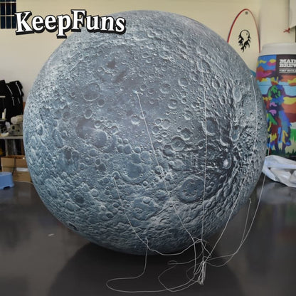 KeepFuns PVC Inflatable Planet Balloons, customizable in size and Logo, made of waterproof and durable material, suitable for mall decoration, party decoration, theme activities, and advertising