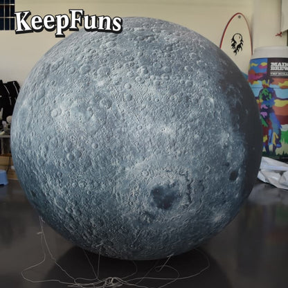 KeepFuns PVC Inflatable Planet Balloons, customizable in size and Logo, made of waterproof and durable material, suitable for mall decoration, party decoration, theme activities, and advertising