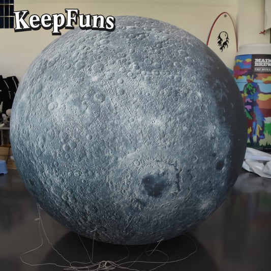 KeepFuns PVC Inflatable Planet Balloons, customizable in size and Logo, made of waterproof and durable material, suitable for mall decoration, party decoration, theme activities, and advertising