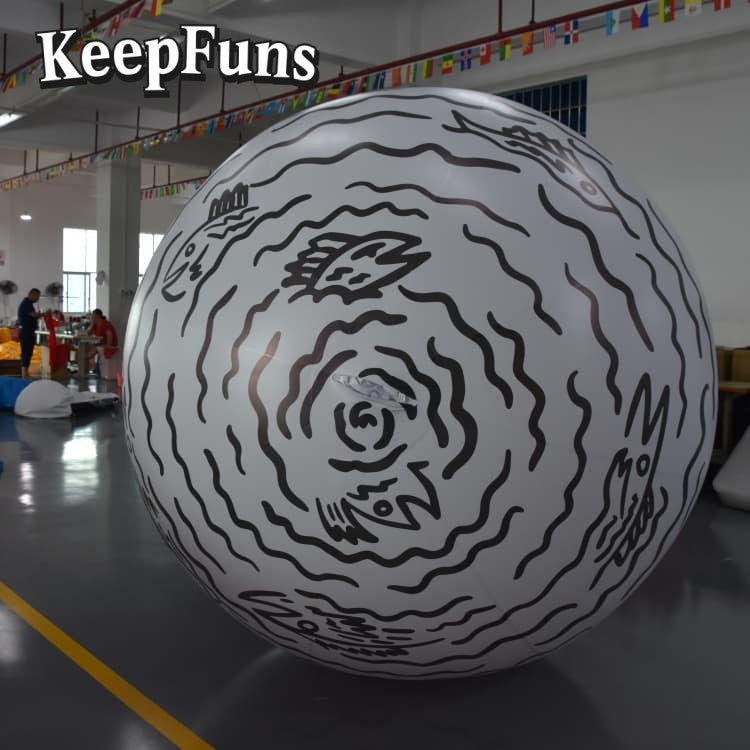 KeepFuns PVC Inflatable Balloons, customizable in size and Logo, made of waterproof and durable materials, suitable for mall decorations, party adornments, theme events, and advertising promotions.