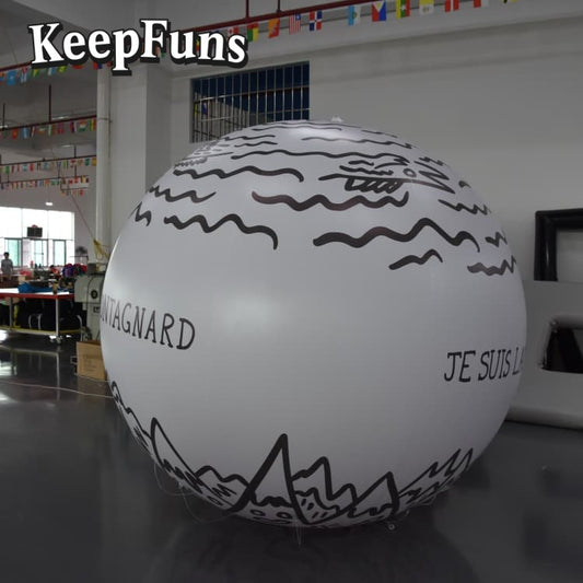 KeepFuns PVC Inflatable Balloons, customizable in size and Logo, made of waterproof and durable materials, suitable for mall decorations, party adornments, theme events, and advertising promotions.