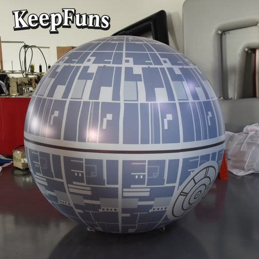KeepFuns PVC Inflatable Planet Balloons, customizable in size and Logo, made of waterproof and durable material, suitable for shopping mall decorations, party decorations, theme events, and advertising