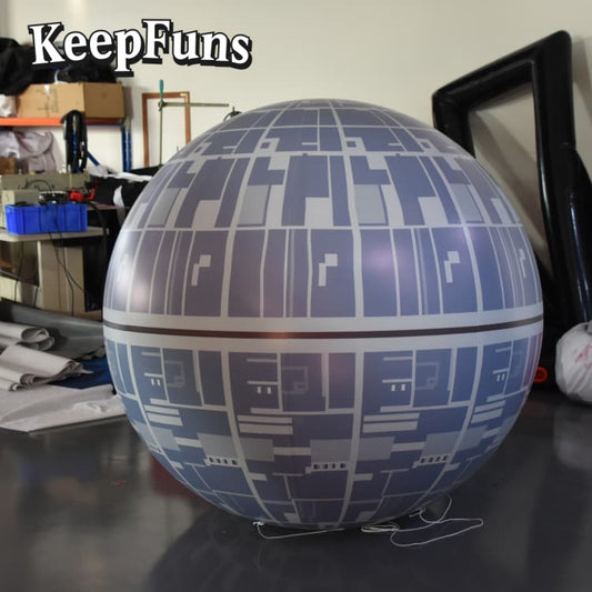 KeepFuns PVC Inflatable Planet Balloons, customizable in size and Logo, made of waterproof and durable material, suitable for shopping mall decorations, party decorations, theme events, and advertising