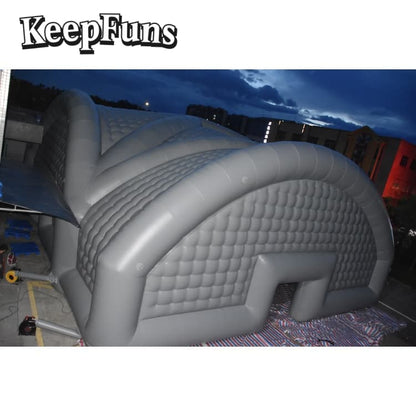 KeepFuns Grey giant inflatable tent, quick inflation, tear-resistant, waterproof and windproof, suitable for wedding parties, large gatherings, corporate events, exhibition promotions, etc.