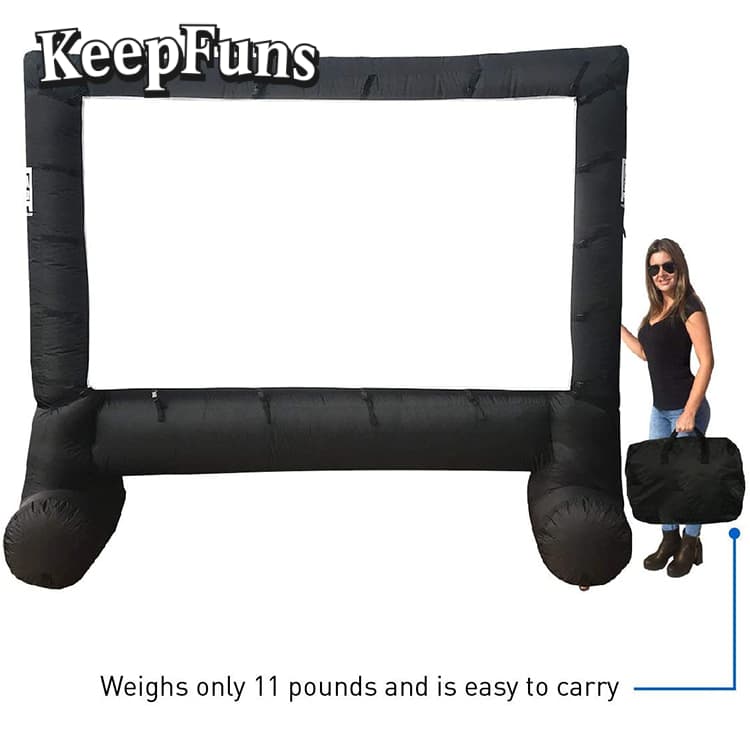 KeepFuns Inflatable Movie Screen/Projection Screen, with customizable sizes, suitable for both outdoor and indoor use, and applicable to home use, parties, advertising, etc.