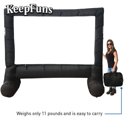 KeepFuns Inflatable Movie Screen/Projection Screen, with customizable sizes, suitable for both outdoor and indoor use, and applicable to home use, parties, advertising, etc.