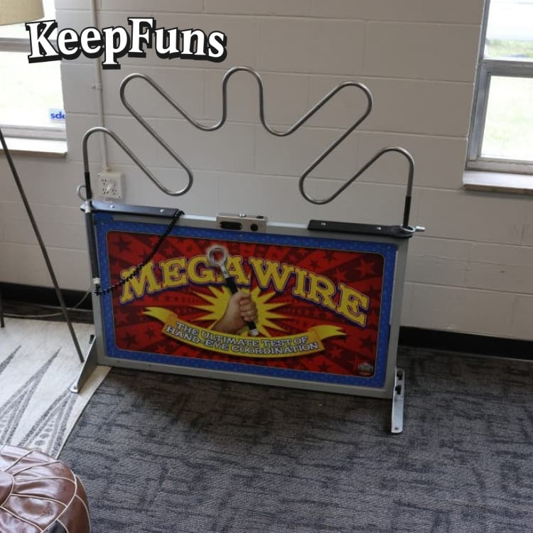 KeepFuns Custom brandable Test Your Skills Event Mega Wire Game Giant Megawire Buzz Wire Hire game Beat The Buzzer Hire