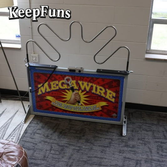 KeepFuns Custom brandable Test Your Skills Event Mega Wire Game Giant Megawire Buzz Wire Hire game Beat The Buzzer Hire