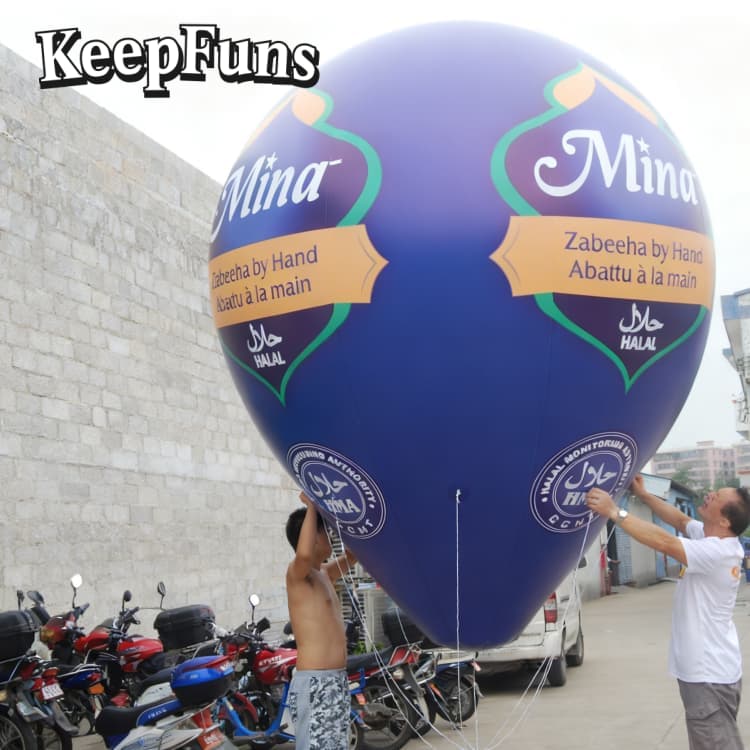 KeepFuns PVC Waterproof Droplet Inflatable Ball - Custom Logo, Festival/Yard Decoration for Brand Marketing & Mall Events