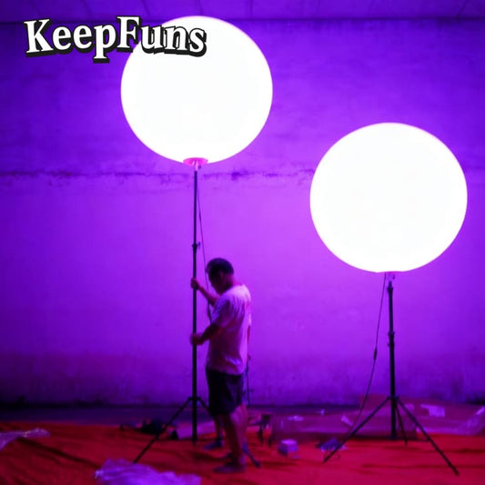 KeepFuns PVC inflatable balloons with LED light, with customizable sizes and logos, are made of waterproof and durable materials, suitable for shopping mall decorations, party decorations, theme events, and advertising promotions.
