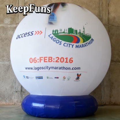 KeepFuns inflatable floor balloons: customizable, quick to inflate, waterproof-durable, fits business/events/competitions.