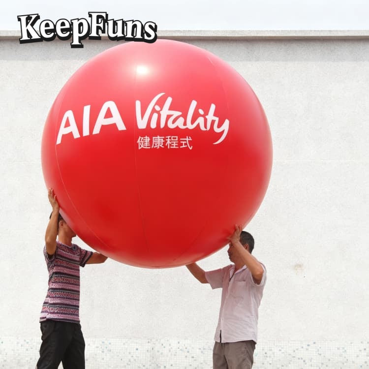 KeepFuns PVC inflatable balloons, customizable in size and Logo, with waterproof and durable materials, suitable for mall decorations, party adornments, theme events, and advertising promotions