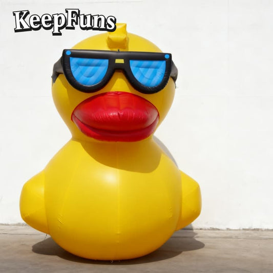 KeepFuns Heavy-Duty Waterproof PVC Inflatable Duck Decoration - Custom Logo Option for Mall Promotions/Parties/Brand Activation