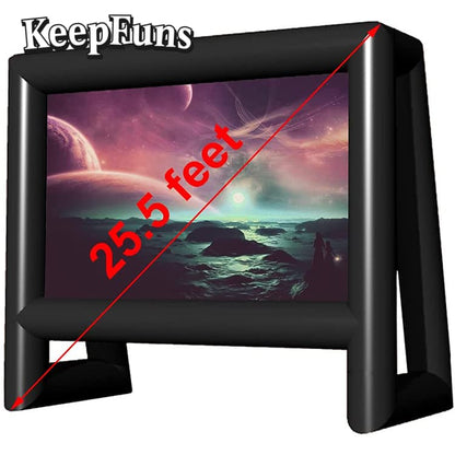 KeepFuns Inflatable Movie Screen/Projection Screen, customizable in size, suitable for both outdoor and indoor use, and applicable to home use, parties, advertising, etc.