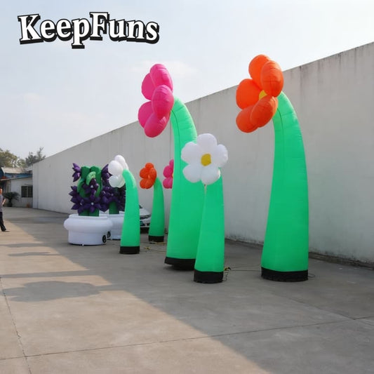KeepFuns Special-Shaped Inflatable Tube Light: Quick inflation, customizable size/color/print, lightweight, for night discos, clubs, festivals, parties