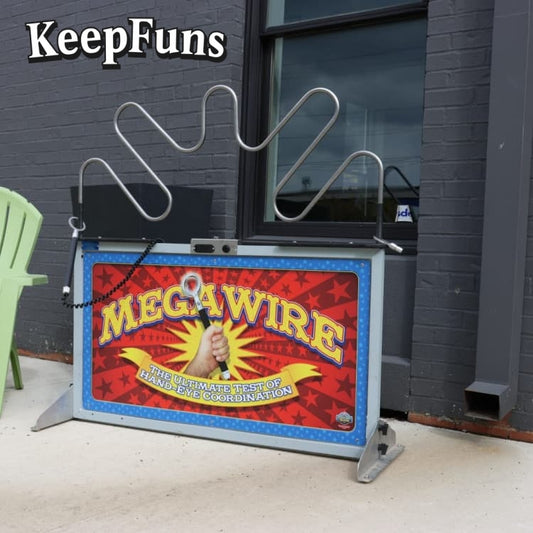 KeepFuns Custom brandable Test Your Skills Event Mega Wire Game Giant Megawire Buzz Wire Hire game Beat The Buzzer Hire