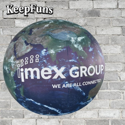 KeepFuns PVC Inflatable Balloons, customizable in size and Logo, made of waterproof and durable materials, suitable for mall decorations, party adornments, theme events, and advertising promotions.