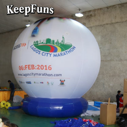 KeepFuns inflatable floor balloons: customizable, quick to inflate, waterproof-durable, fits business/events/competitions.