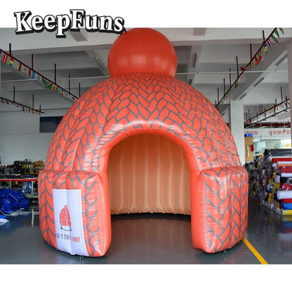 Keepfuns Knit Hat-Shaped Inflatable Tent
