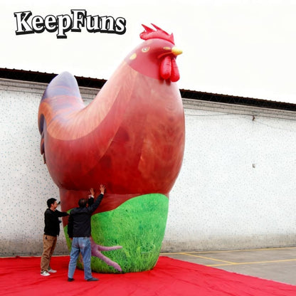 KeepFuns PVC Rooster Model - Waterproof Durable Custom Logo for Brand Marketing & Mall Events