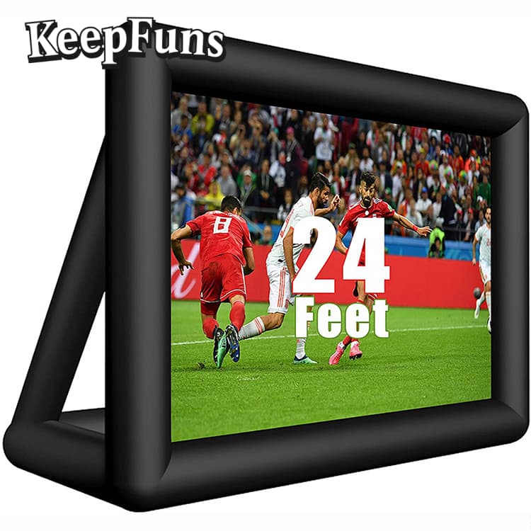 KeepFuns Inflatable Movie Screen/Projection Screen, with customizable sizes, suitable for both outdoor and indoor use, and applicable to home use, parties, advertising, etc.