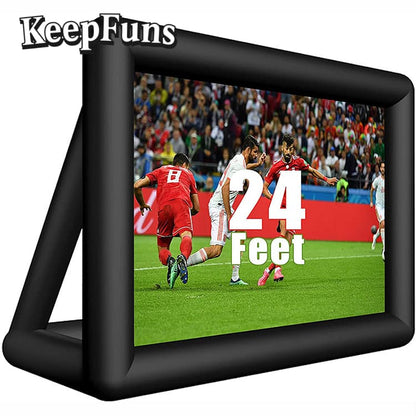 KeepFuns Inflatable Movie Screen/Projection Screen, with customizable sizes, suitable for both outdoor and indoor use, and applicable to home use, parties, advertising, etc.