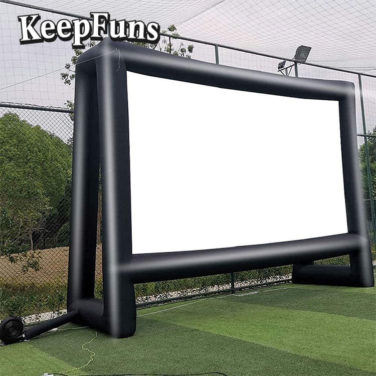 KeepFuns Inflatable Movie Screen/Projection Screen, customizable in size, suitable for both outdoor and indoor use, and applicable to home use, parties, advertising, etc.