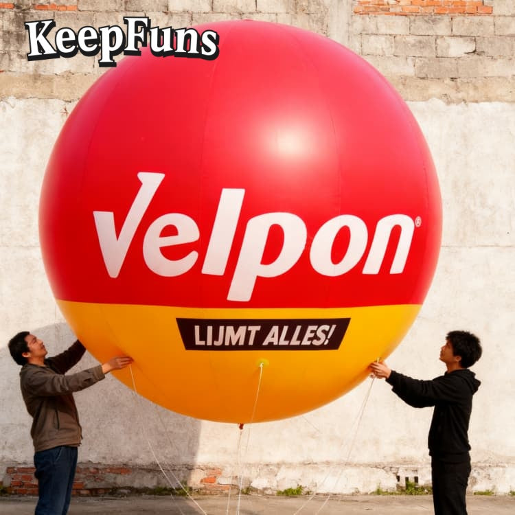 KeepFuns PVC inflatable balloons, customizable in size and Logo, made of waterproof and durable materials, suitable for mall decoration, party decoration, theme activities, and advertising promotion.