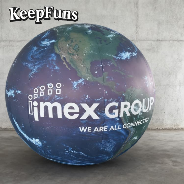 KeepFuns PVC Inflatable Balloons, customizable in size and Logo, made of waterproof and durable materials, suitable for mall decorations, party adornments, theme events, and advertising promotions.