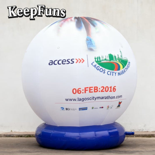 KeepFuns inflatable floor balloons: customizable, quick to inflate, waterproof-durable, fits business/events/competitions.