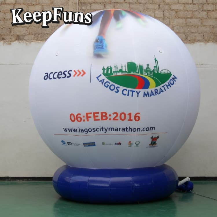KeepFuns inflatable floor balloons: customizable, quick to inflate, waterproof-durable, fits business/events/competitions.