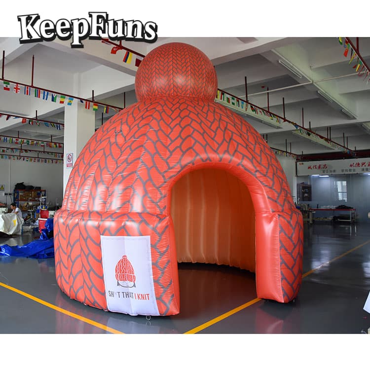 Keepfuns Knit Hat-Shaped Inflatable Tent
