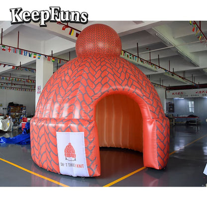 Keepfuns Knit Hat-Shaped Inflatable Tent