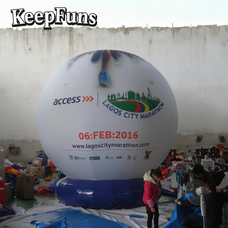 KeepFuns inflatable floor balloons: customizable, quick to inflate, waterproof-durable, fits business/events/competitions.