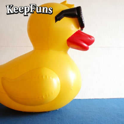 KeepFuns Heavy-Duty Waterproof PVC Inflatable Duck Decoration - Custom Logo Option for Mall Promotions/Parties/Brand Activation
