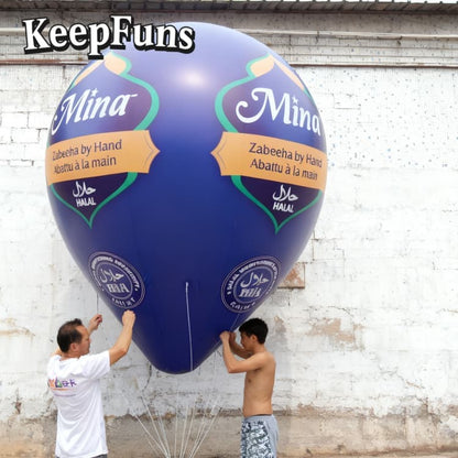 KeepFuns PVC Waterproof Droplet Inflatable Ball - Custom Logo, Festival/Yard Decoration for Brand Marketing & Mall Events