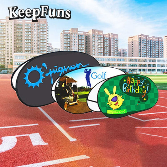 KeepFuns display equipment can be customized in size, color and printed content. It is easy to set up, lightweight, and made of sturdy materials, suitable for advertising, business promotion, sports events, etc.