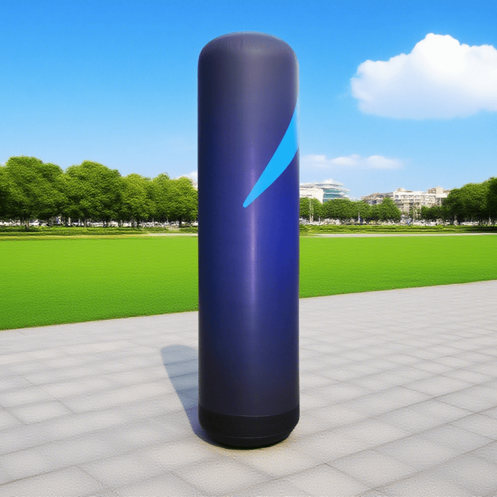 KeepFuns Advertising inflatable lamp post blue and white gradient luminous column outdoor brand promotion inflatable display props