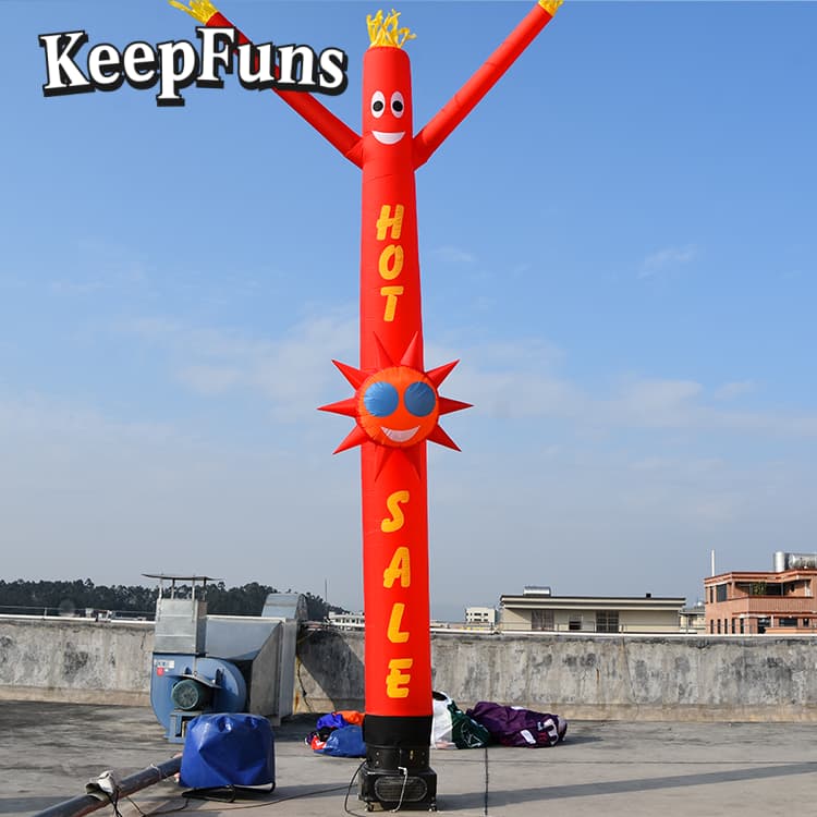 KeepFuns Air Dancer, inflates quickly, is lightweight, and suitable for store promotions, advertising campaigns, other commercial activities, etc.