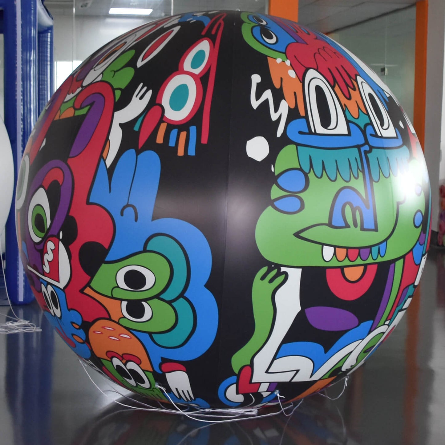 KeepFuns Art graffiti inflatable advertising ball trendy exhibition decoration air model creative activity giant prop ball