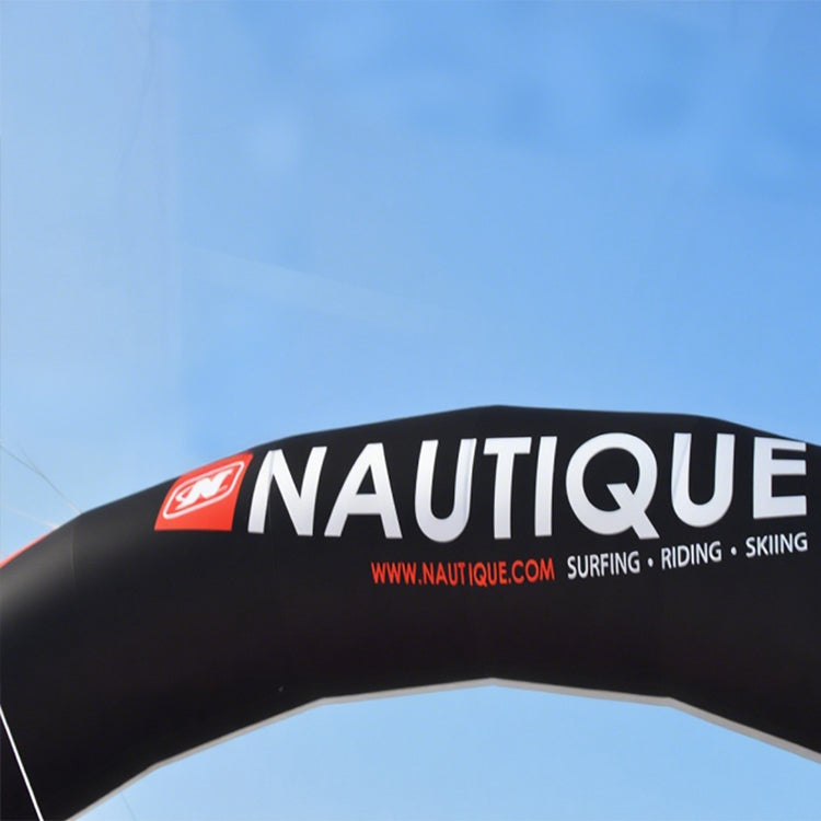 KeepFuns Black and orange contrast inflatable arches, outdoor event arches, brand promotion custom arches, marathon exhibition promotion arches