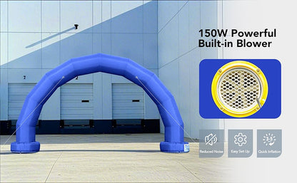 keepFuns Black inflatable semicircular advertising arch Outdoor event welcome arch Event opening ceremony publicity arch Customized printing arch