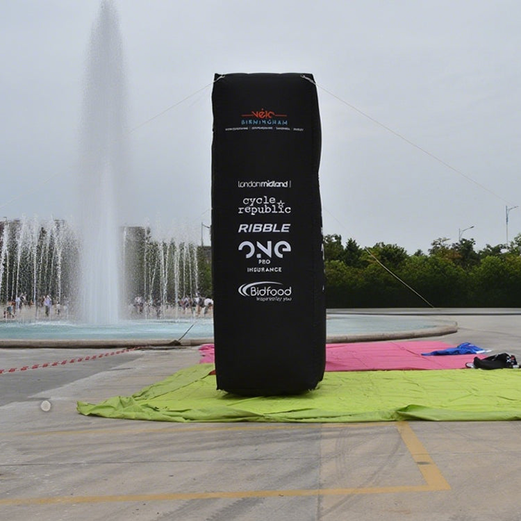 KeepFuns Black right angle inflatable advertising arch, outdoor event cheering arch, brand sponsorship promotion arch, large event cheering arch