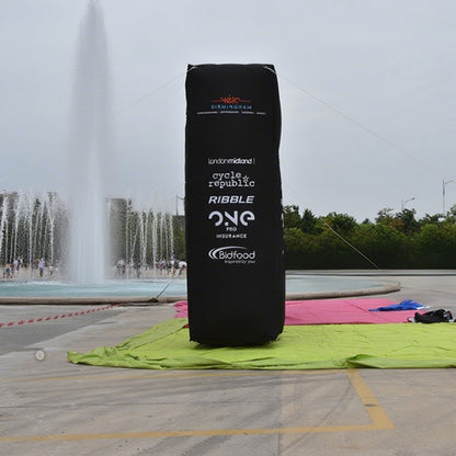 KeepFuns Black right angle inflatable advertising arch, outdoor event cheering arch, brand sponsorship promotion arch, large event cheering arch