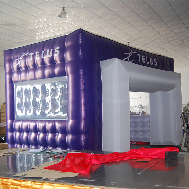 KeepFuns Blue custom brand inflatable tent outdoor advertising event exhibition tent portable inflatable promotional display tent
