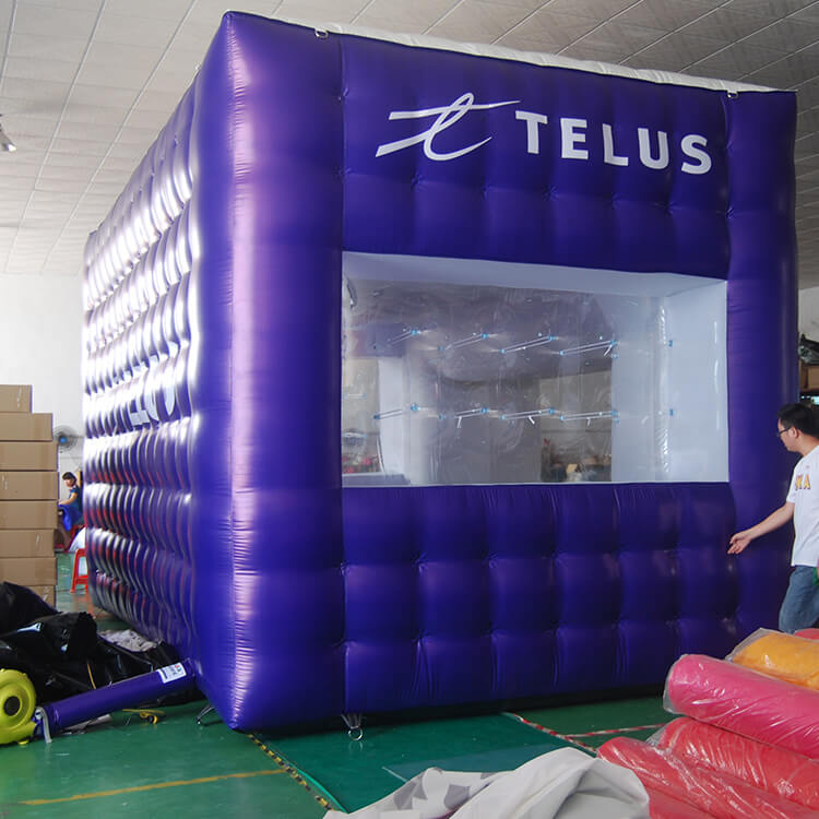 KeepFuns Blue custom brand inflatable tent outdoor advertising event exhibition tent portable inflatable promotional display tent