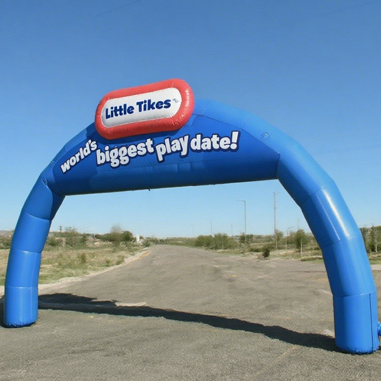 KeepFuns Blue inflatable semicircular advertising arch, brand event promotion arch, shopping mall opening promotion arch, outdoor promotion display arch