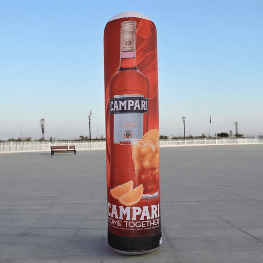 KeepFuns Campari inflatable advertising column, wine brand promotion inflatable model, outdoor bar event display props