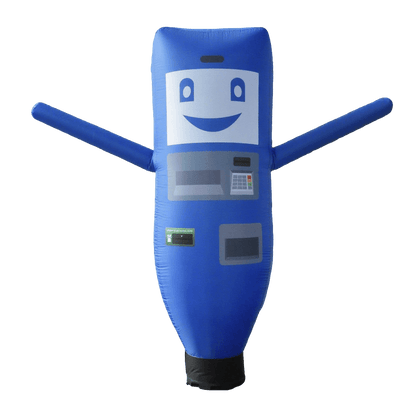 KeepFuns Cartoon ATM machine shape inflatable advertising column bank brand promotion inflatable model outdoor creative interactive display props